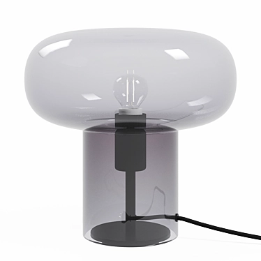 Modern Glass Table Lamp 3D model image 1 