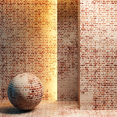 Seamless Loft Brick Texture 3D model image 1 