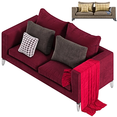 Elegant Andersen Sofa 3D model image 1 