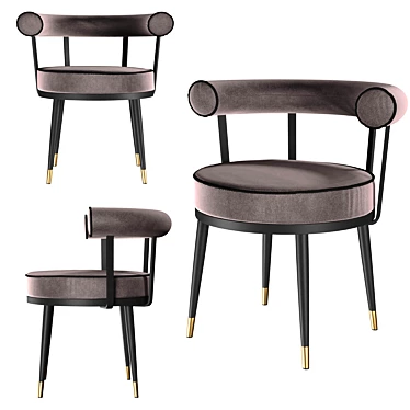 Elegant Vico Dining Chair 3D model image 1 