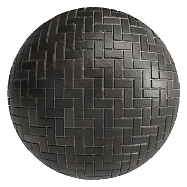 Artisan Brick Tiles 3D - PBR Materials 3D model image 1 