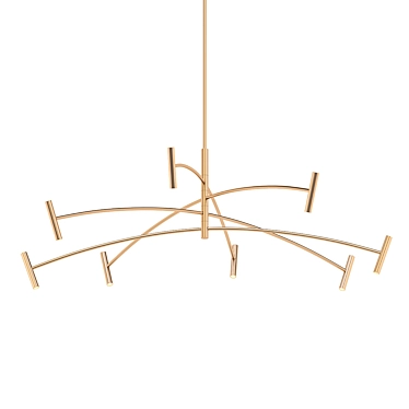 Elegant Aerial 60 Chandelier 3D model image 1 