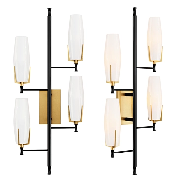 Modern Keifer Wall Sconce 3D model image 1 