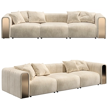 Luxurious Rugiano Luz Sofa 3D model image 1 