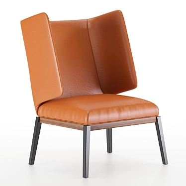 Elegant High-Back Armchair: File 3dsmax 2014 3D model image 1 