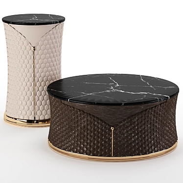 Elegant Vogue Coffee Tables 3D model image 1 