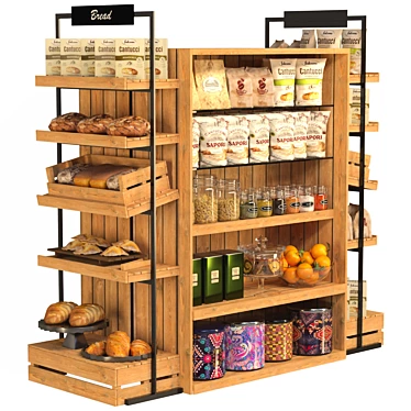 Supermarket Delights: Breakfast, Cereals, Spices, Bread & Sweets 3D model image 1 