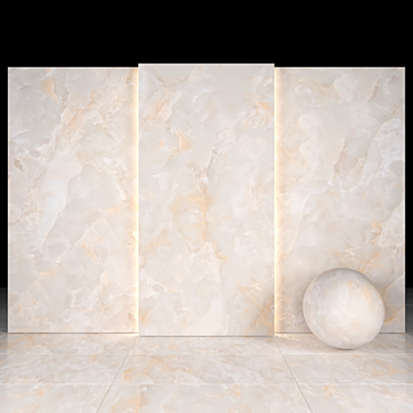Elegant Karen White Marble: 8 Textured Options 3D model image 1 