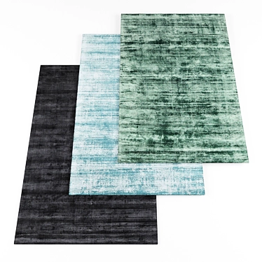 Random Set of 5 Texture Rugs 3D model image 1 