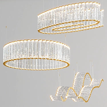 Viabizzuno Coppibartali: Versatile Aluminum Pendant Light 3D model image 1 