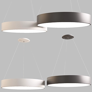 Modern Pendant Lamp - 45/60/80cm - Voltage: 90-260V 3D model image 1 