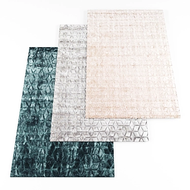 Versatile Collection of Rugs: 5 Textures 3D model image 1 