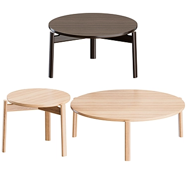 Passage Table Set: Modern and Sleek Design 3D model image 1 
