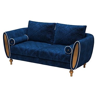 Bold and Elegant: Sipario Vita Loveseat 3D model image 1 