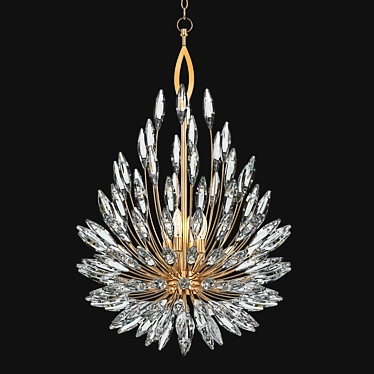 Lily Buds 3: Elegant Sputnik Chandelier 3D model image 1 