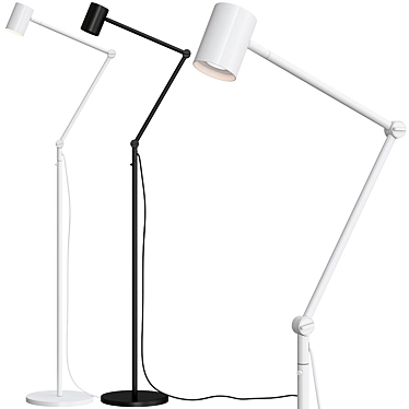 Nymåne Floor Lamp: Sleek and Stylish 3D model image 1 