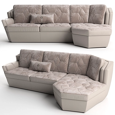 Elegant Crystal Sofa for Luxurious Comfort 3D model image 1 