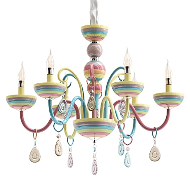 Elegant ST Luce Pendant Light 3D model image 1 