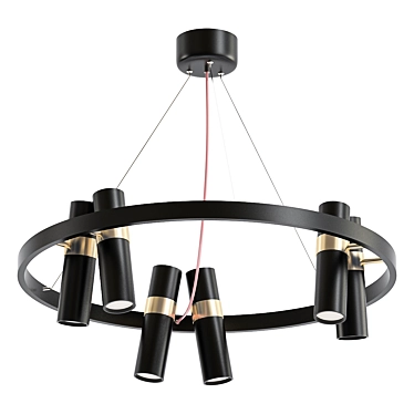 Modern LED Pendant Chandelier 3D model image 1 