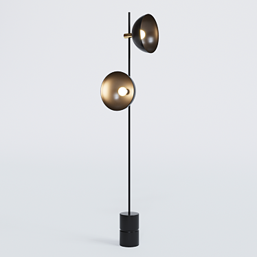 Elegant ZENA Floor Lamp: Modern Design 3D model image 1 