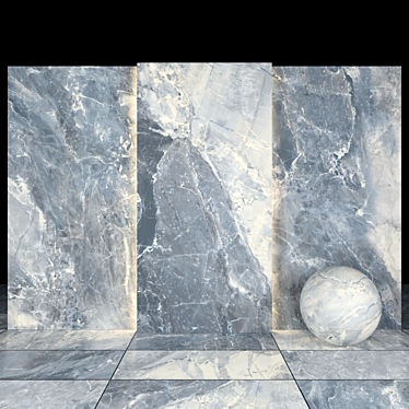 Elegant Alpin Black Marble 3D model image 1 