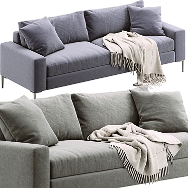 Modern Nova Sofa: Stylish and Versatile 3D model image 1 