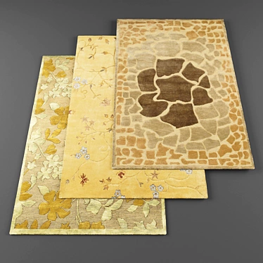 High-Resolution Rugs - Set of 4 3D model image 1 