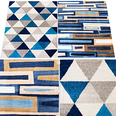 Versatile 3D Rugs: Dual Designs 3D model image 1 