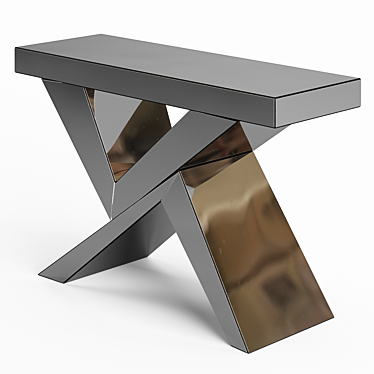 Modular Mirror Console Table 3D model image 1 