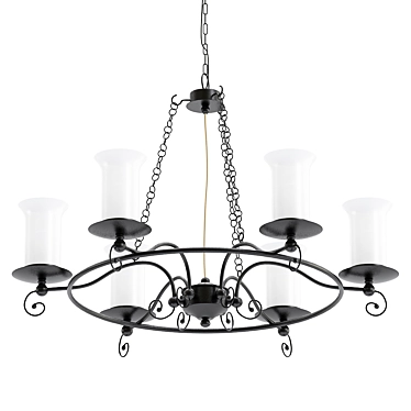 Elegant ST Luce Ancora Chandelier 3D model image 1 