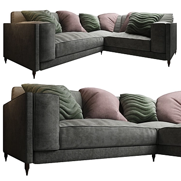 Svelte Silhouette Sectional 3D model image 1 