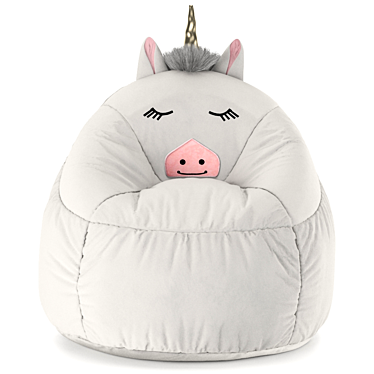 Magical Unicorn Bean Bag Chair 3D model image 1 