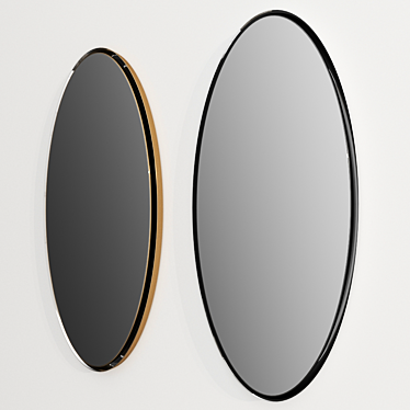 Sleek Murray Mirror - 2013 Minotti 3D model image 1 