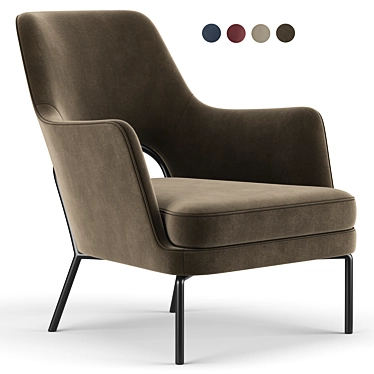 Elegant and Comfortable Joyce Armchair 3D model image 1 