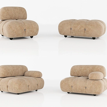 Versatile Comfort: B&B Camaleonda Sofa 3D model image 1 