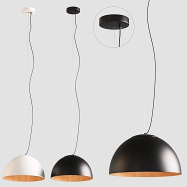 Sleek Pendant Light: Modern Design 3D model image 1 