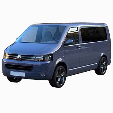VW Multivan T5: Spacious 7-Seater Van 3D model image 1 