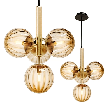 Bravis SYNEIL 4 Pendant Light 3D model image 1 