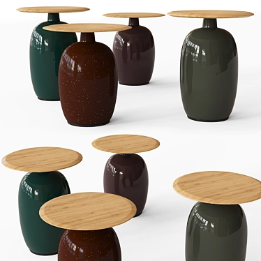 Gloster Blow Tabble: Modern Side Tables 3D model image 1 