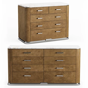 Elegant Lola Chest of Drawers 3D model image 1 