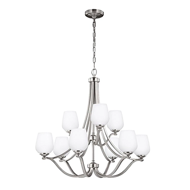 Feiss Vintner9 Chandelier: Elegant Lighting Fixtures 3D model image 1 