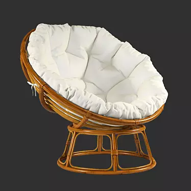 Comfy Solana Papasan Chair 3D model image 1 