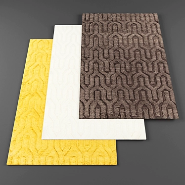 High Resolution Modern Rugs Set 3D model image 1 