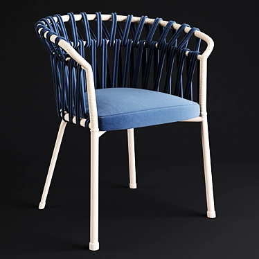 Emma Cross: Stylish Dining Armchair 3D model image 1 