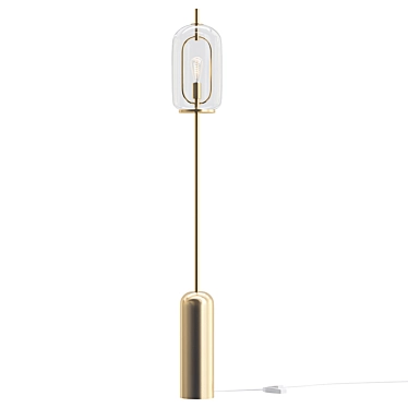 Modern Glass Glow Floor Lamp 3D model image 1 