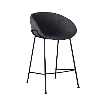 Sleek Semi-Bar Chair 3D model image 1 