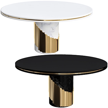 Luxxu Littus Dining Table: Elegant and Modern 3D model image 1 