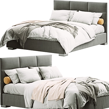 RH Modena Bed - Elegant and Functional 3D model image 1 