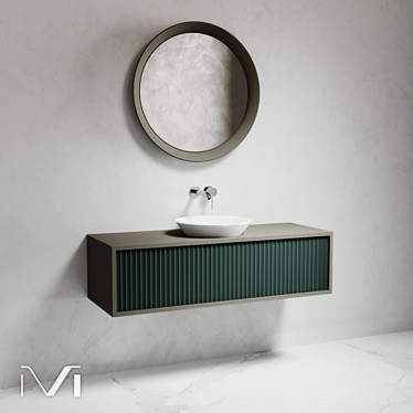 Ultra-modern Console Sink by VIVOMOBILI 3D model image 1 