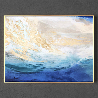 Premium Frame Collection: 2 Frames, Assorted Sizes & Stunning Textures 3D model image 1 
